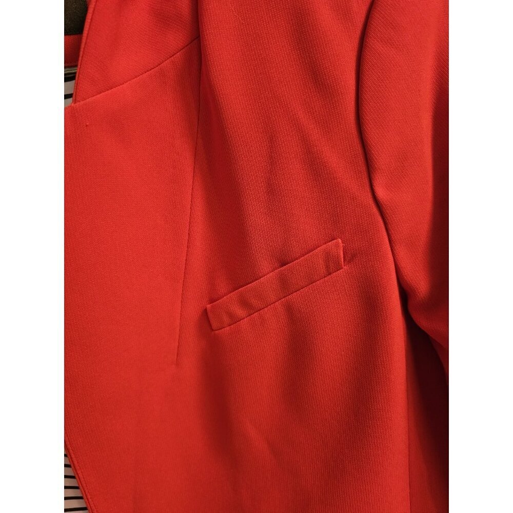 Women The Limited Red One Button Work Blazer Jacket 3/4 Sleeve - Size Small EUC - Picture 5 of 10
